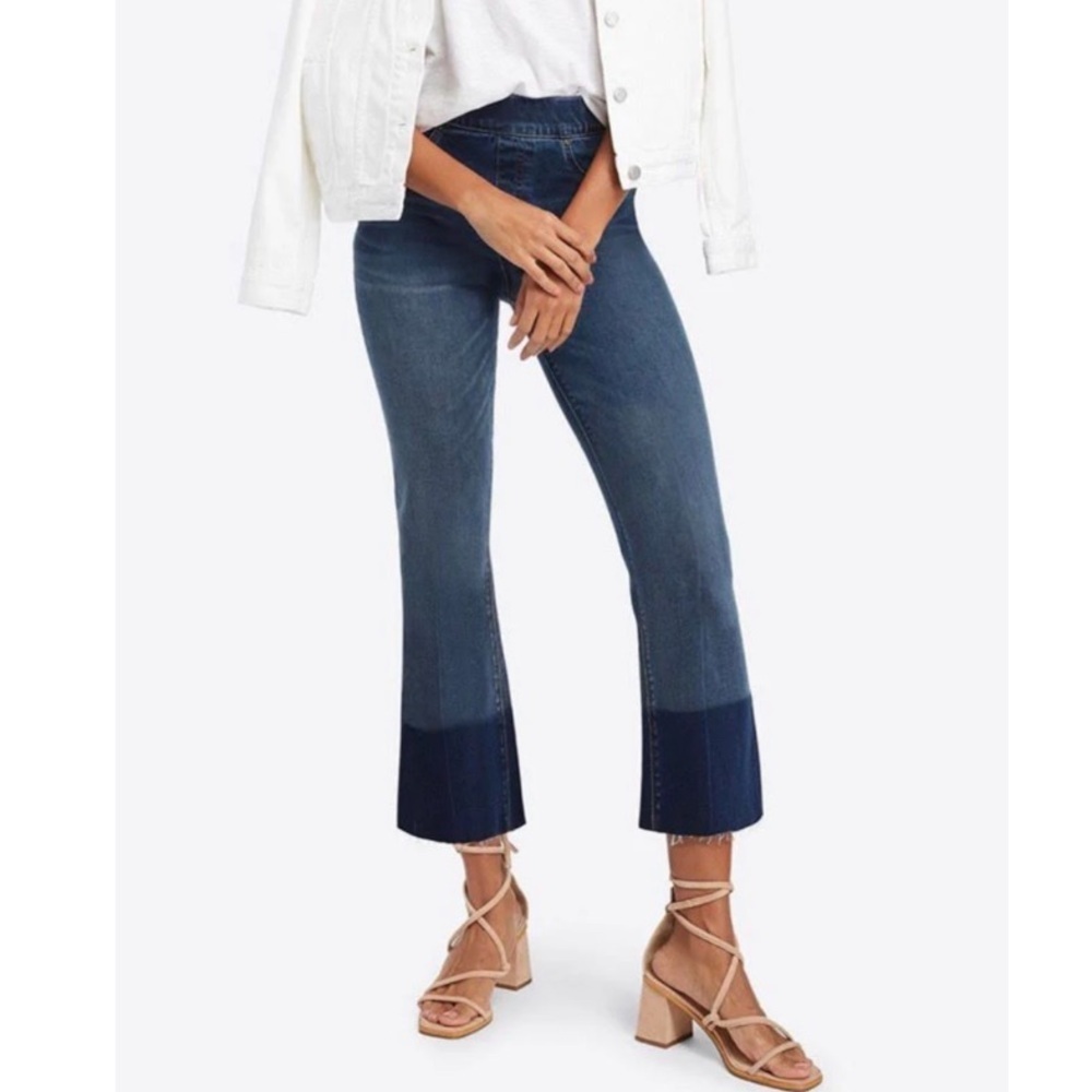 SPANX Cropped Flare Jeans Size Large